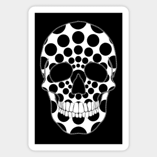 Two Tone Skull Magnet